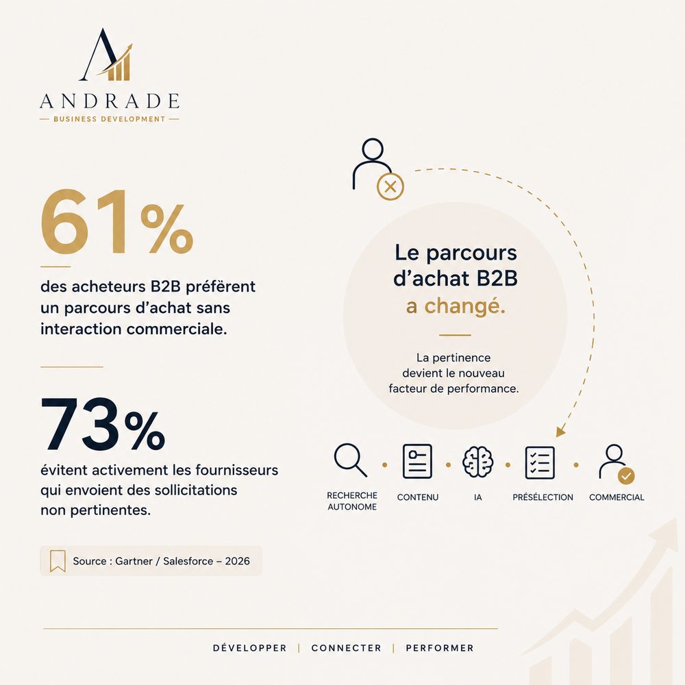 61% et 73% — Le parcours d'achat B2B a changé — Andrade Business Development